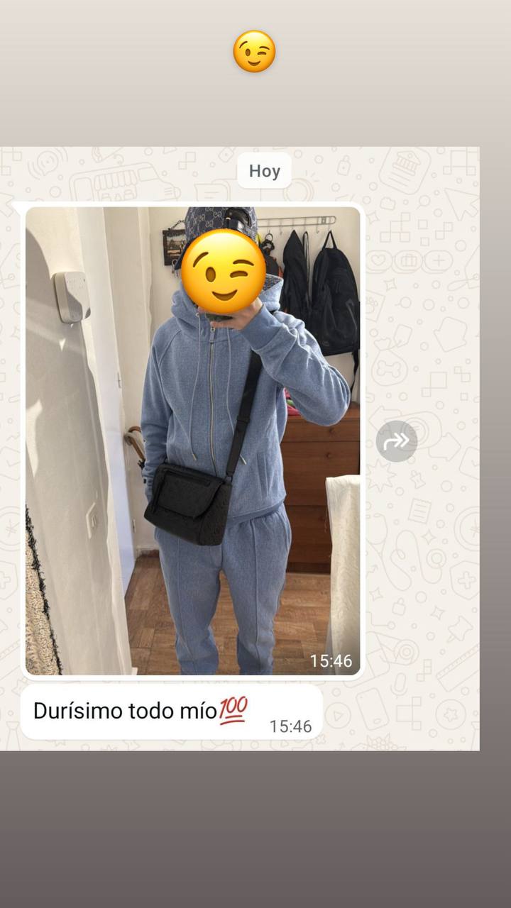Fotografía del pedido y mensaje de un cliente de ENZOFASHO, 17 de 26